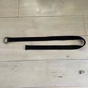 Black with Gray Woven Belt with D-Ring Buckle Unisex Dekko Accessories Ltd